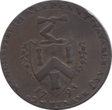 1793 HALFPENNY TOKEN LANCASHIRE DUKE OF YORK BRICKWORKS ARMS DH138 ( S ) ( REF 84 ) - Token - Cambridgeshire Coins