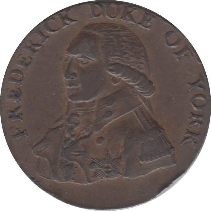1793 HALFPENNY TOKEN LANCASHIRE DUKE OF YORK BRICKWORKS ARMS DH138 ( S ) ( REF 84 ) - Token - Cambridgeshire Coins