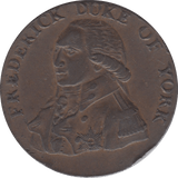 1793 HALFPENNY TOKEN LANCASHIRE DUKE OF YORK BRICKWORKS ARMS DH138 ( S ) ( REF 84 ) - Token - Cambridgeshire Coins