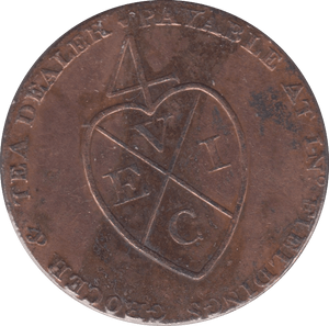 1793 HALFPENNY TOKEN MANCHESTER REF 353 - Token - Cambridgeshire Coins