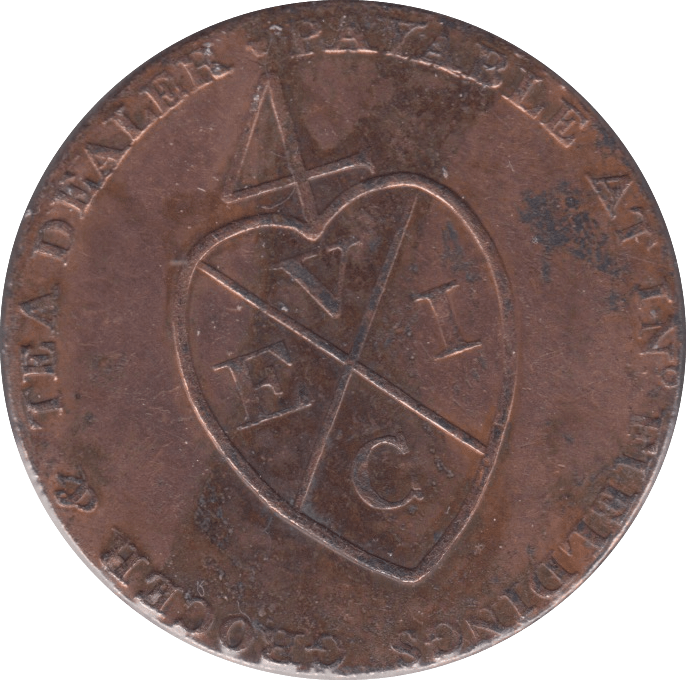 1793 HALFPENNY TOKEN MANCHESTER REF 353 - Token - Cambridgeshire Coins