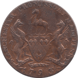 1793 HALFPENNY TOKEN MANCHESTER REF 353 - Token - Cambridgeshire Coins