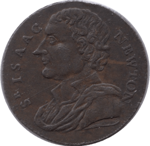 1793 HALFPENNY TOKEN SIR ISAAC NEWTON - HALFPENNY TOKEN - Cambridgeshire Coins