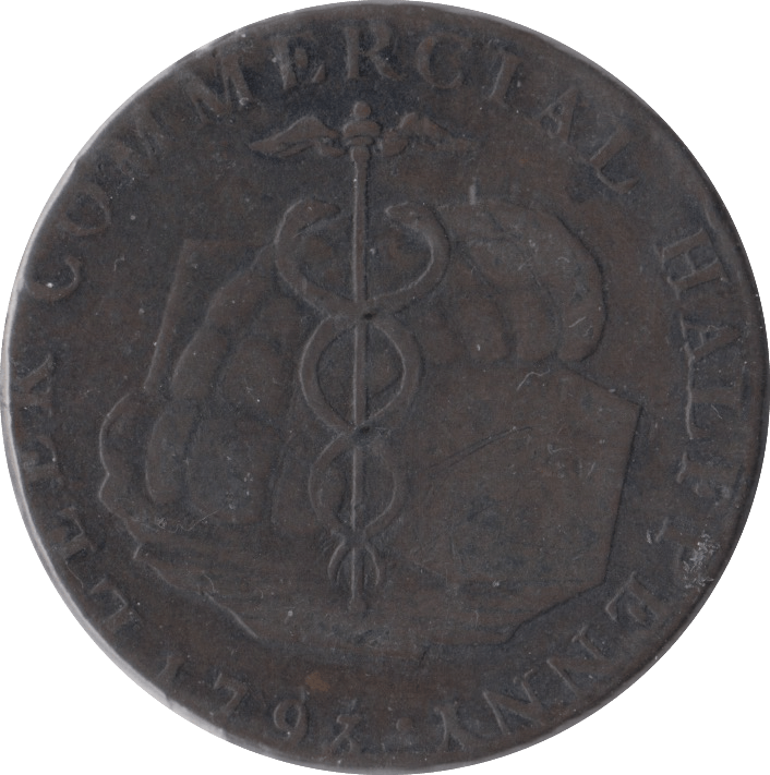 1793 HALFPENNY TOKEN STAFFORDSHIRE - HALFPENNY TOKEN - Cambridgeshire Coins