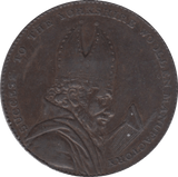 1793 HALFPENNY TOKEN YORKSHIRE BISHOP BLAZE LEEDS WOOL MANUFACTORY DH41 ( VF ) ( REF 183 ) - Token - Cambridgeshire Coins
