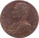 1793 ISAAC NEWTON HALFPENNY TOKEN REF 366 - Token - Cambridgeshire Coins