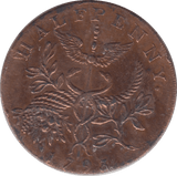 1793 ISAAC NEWTON HALFPENNY TOKEN REF 366 - Token - Cambridgeshire Coins