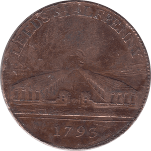 1793 LEEDS HALFPENNY TOKEN REF 356 - Token - Cambridgeshire Coins