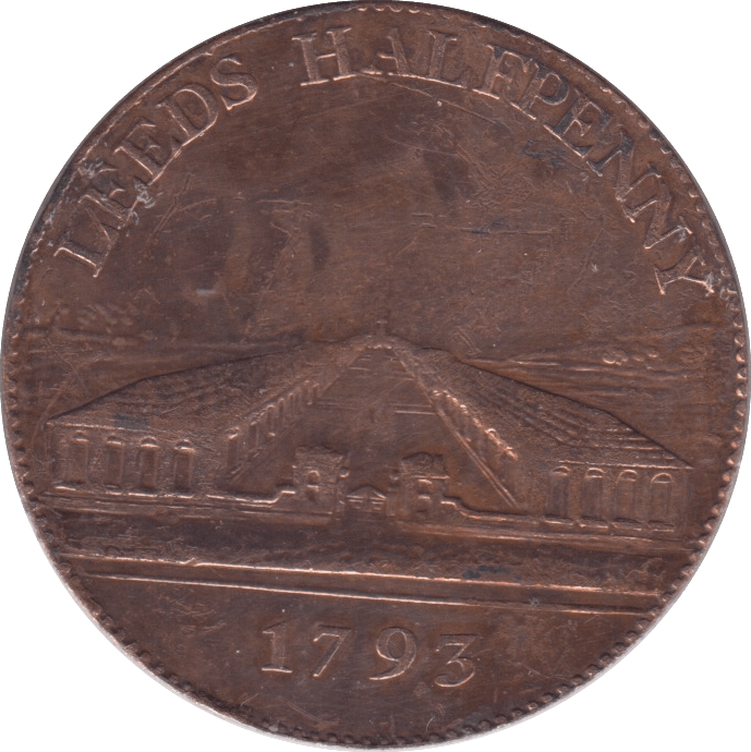 1793 LEEDS HALFPENNY TOKEN REF 360 - Token - Cambridgeshire Coins