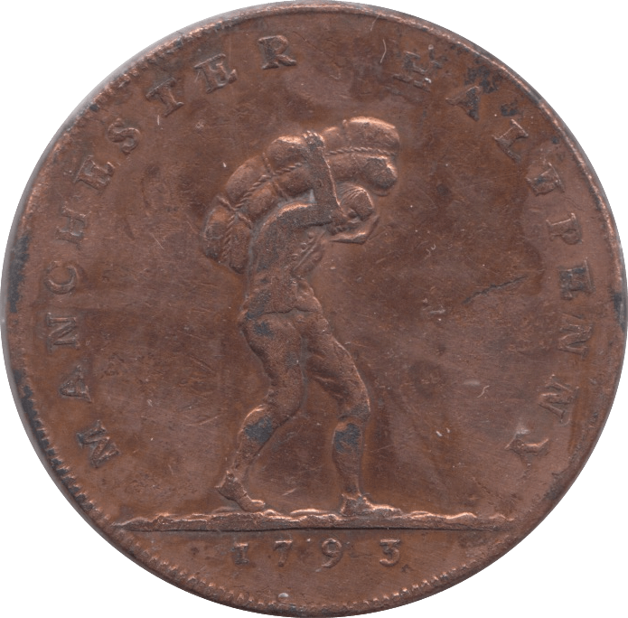 1793 MANCHESTER HALFPENNY TOKEN REF 363 - Token - Cambridgeshire Coins