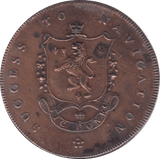 1793 MANCHESTER HALFPENNY TOKEN REF 389 - HALFPENNY TOKEN - Cambridgeshire Coins
