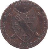 1793 NORWICH HALFPENNY TOKEN REF 390 - HALFPENNY TOKEN - Cambridgeshire Coins