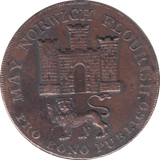 1793 NORWICH HALFPENNY TOKEN REF 390 - HALFPENNY TOKEN - Cambridgeshire Coins