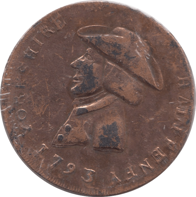 1793 SHEFFIELD HALFPENNY TOKEN REF 365 - Token - Cambridgeshire Coins