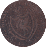 1793 HALFPENNY TOKEN LIVERPOOL EAST INDIA