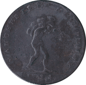 1793 HALFPENNY TOKEN MANCHESTER.