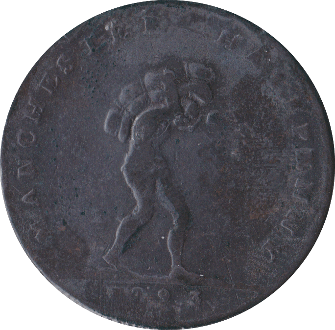1793 HALFPENNY TOKEN MANCHESTER.