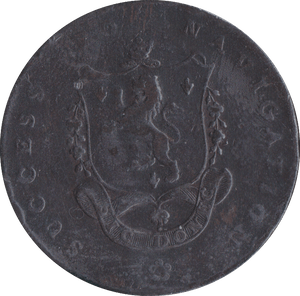 1793 HALFPENNY TOKEN MANCHESTER.