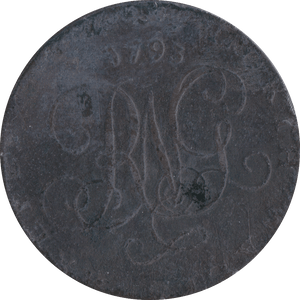 1793 HALFPENNY TOKEN NORTH WALES