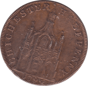 1794 CHICHESTER HALFPENNY TOKEN REF 369 - Token - Cambridgeshire Coins