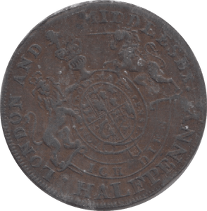 1794 HALFPENNY MIDDLESEX TOKEN - Token - Cambridgeshire Coins