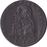 1794 HALFPENNY TOKEN MIDDLESEX THAROY - Token - Cambridgeshire Coins