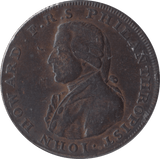 1794 HALFPENNY TOKEN PORTSMOUTH & CHICHESTER - HALFPENNY TOKEN - Cambridgeshire Coins