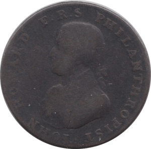 1794 HALFPENNY TOKEN PORTSMOUTH JOHN HOWARD REF 400 - HALFPENNY TOKEN - Cambridgeshire Coins