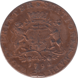 1794 ILCHESTER HALFPENNY TOKEN - HALFPENNY TOKEN - Cambridgeshire Coins