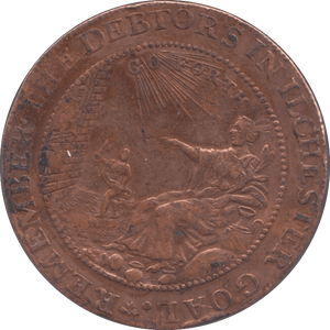 1794 ILCHESTER HALFPENNY TOKEN - HALFPENNY TOKEN - Cambridgeshire Coins