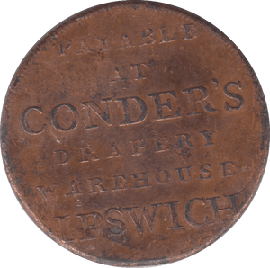 1794 IPSWICH HALFPENNY TOKEN REF 374 - Token - Cambridgeshire Coins