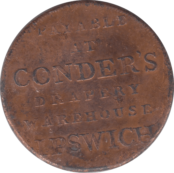 1794 IPSWICH HALFPENNY TOKEN REF 374 - Token - Cambridgeshire Coins