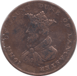 1794 LANCASTER HALFPENNY TOKEN REF 362 - Token - Cambridgeshire Coins