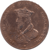 1794 LANCASTER HALFPENNY TOKEN REF 382 - Token - Cambridgeshire Coins