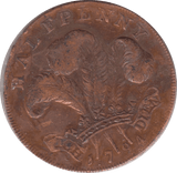 1794 PRINCE OF WALES HALFPENNY TOKEN REF 367 - Token - Cambridgeshire Coins