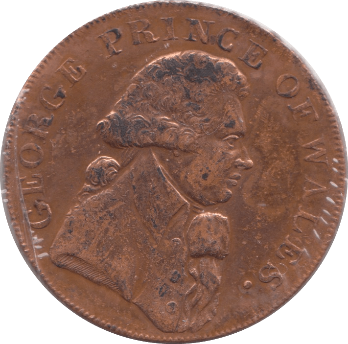 1794 PRINCE OF WALES HALFPENNY TOKEN REF 367 - Token - Cambridgeshire Coins