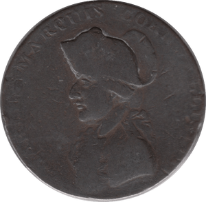 1794 SUFFOLK POST AND BOOK SHOP PENNY TOKEN - Token - Cambridgeshire Coins