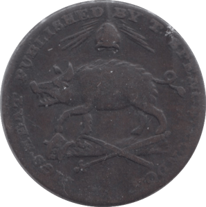 1795 FARTHING TOKEN - Token - Cambridgeshire Coins