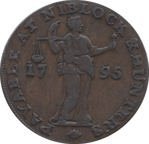 1795 GENERAL COMMISSION AND PUBLIC SALE TOKEN REF A2 - Token - Cambridgeshire Coins