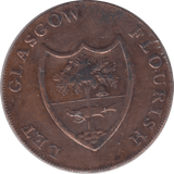 1795 GLASGOW HALFPENNY TOKEN REF 370 - Token - Cambridgeshire Coins