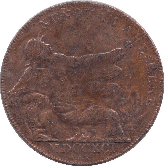 1795 GLASGOW HALFPENNY TOKEN REF 370 - Token - Cambridgeshire Coins