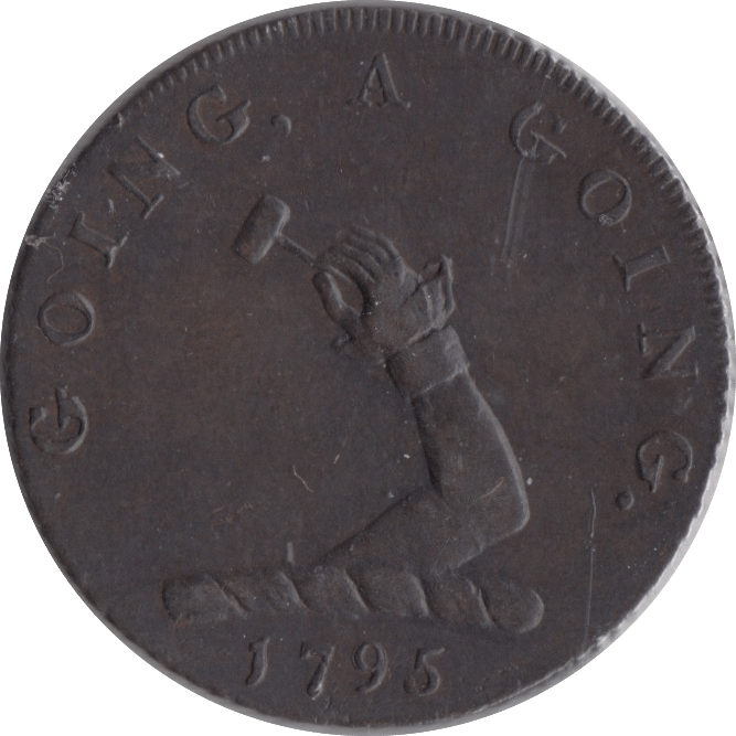1795 HALFPENNY AUCTIONEER TOKEN BURY - HALFPENNY TOKEN - Cambridgeshire Coins