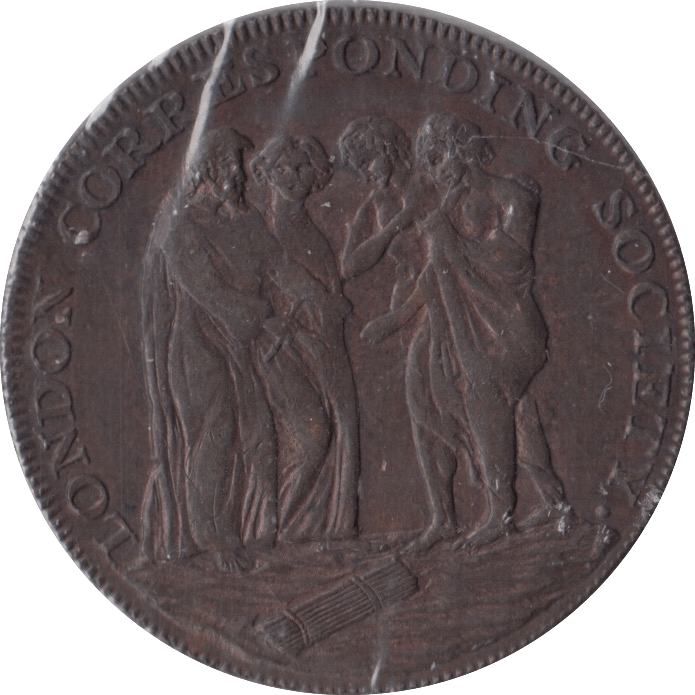 1795 HALFPENNY DEBATING SOCIETY TOKEN - HALFPENNY TOKEN - Cambridgeshire Coins