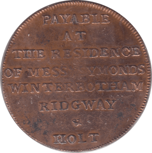 1795 HALFPENNY NEWGATE PRISON TOKEN REF 358 - Token - Cambridgeshire Coins