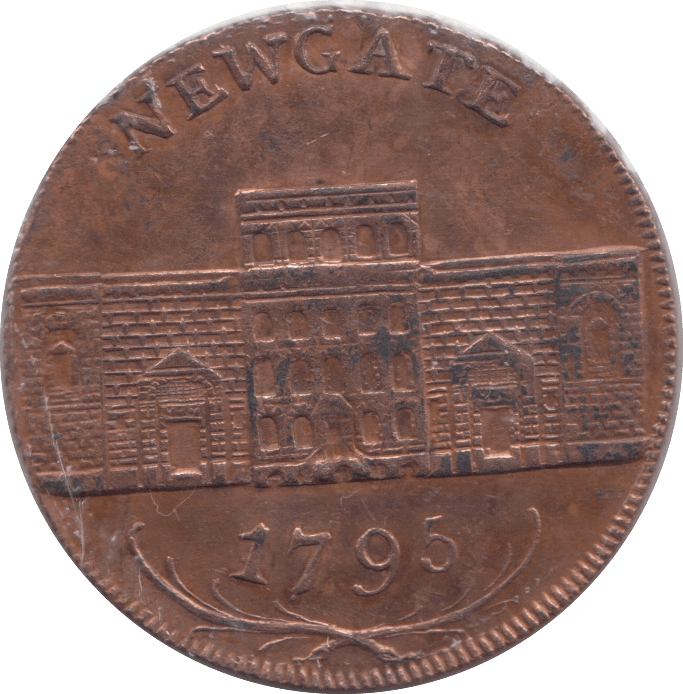 1795 HALFPENNY NEWGATE PRISON TOKEN REF 358 - Token - Cambridgeshire Coins