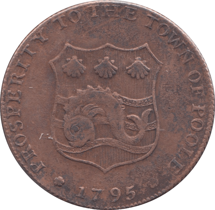 1795 HALFPENNY TOKEN POOLE REF 351 - Token - Cambridgeshire Coins
