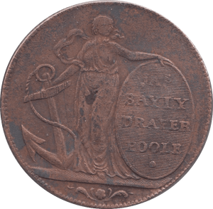 1795 HALFPENNY TOKEN POOLE REF 351 - Token - Cambridgeshire Coins