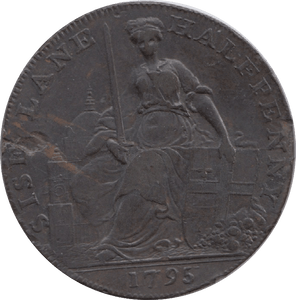 1795 Sise Lane Half Penny Token - Token - Cambridgeshire Coins