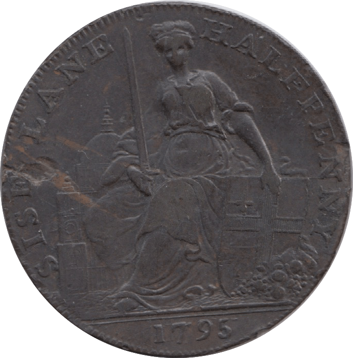 1795 Sise Lane Half Penny Token - Token - Cambridgeshire Coins