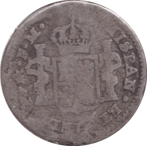 1796 SILVER PESETA SPAIN - SILVER WORLD COINS - Cambridgeshire Coins